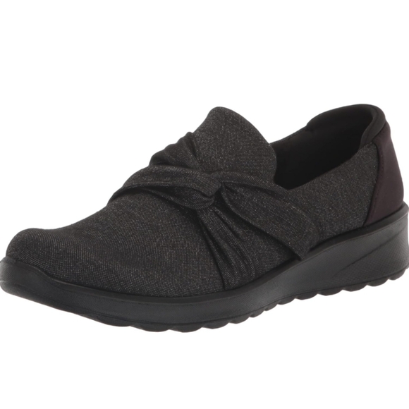 Women’s Bzees Glimmer Washable Slip-On Shoes - Black - Size 8 W NWOB - Picture 1 of 10